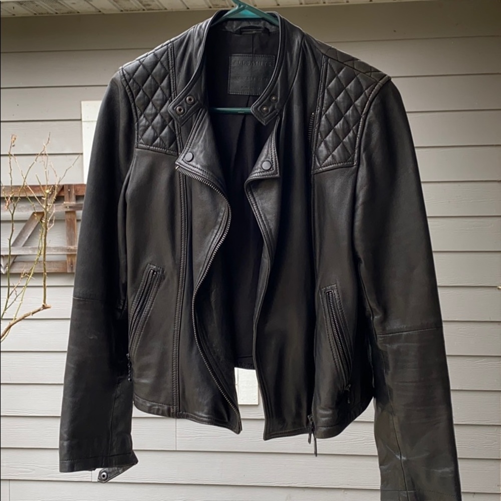 All Saints Randall Biker Jacket - US8 UK12 EU40